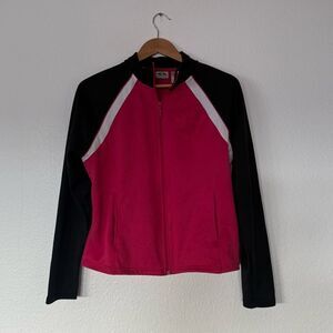 Pink athletic jacket